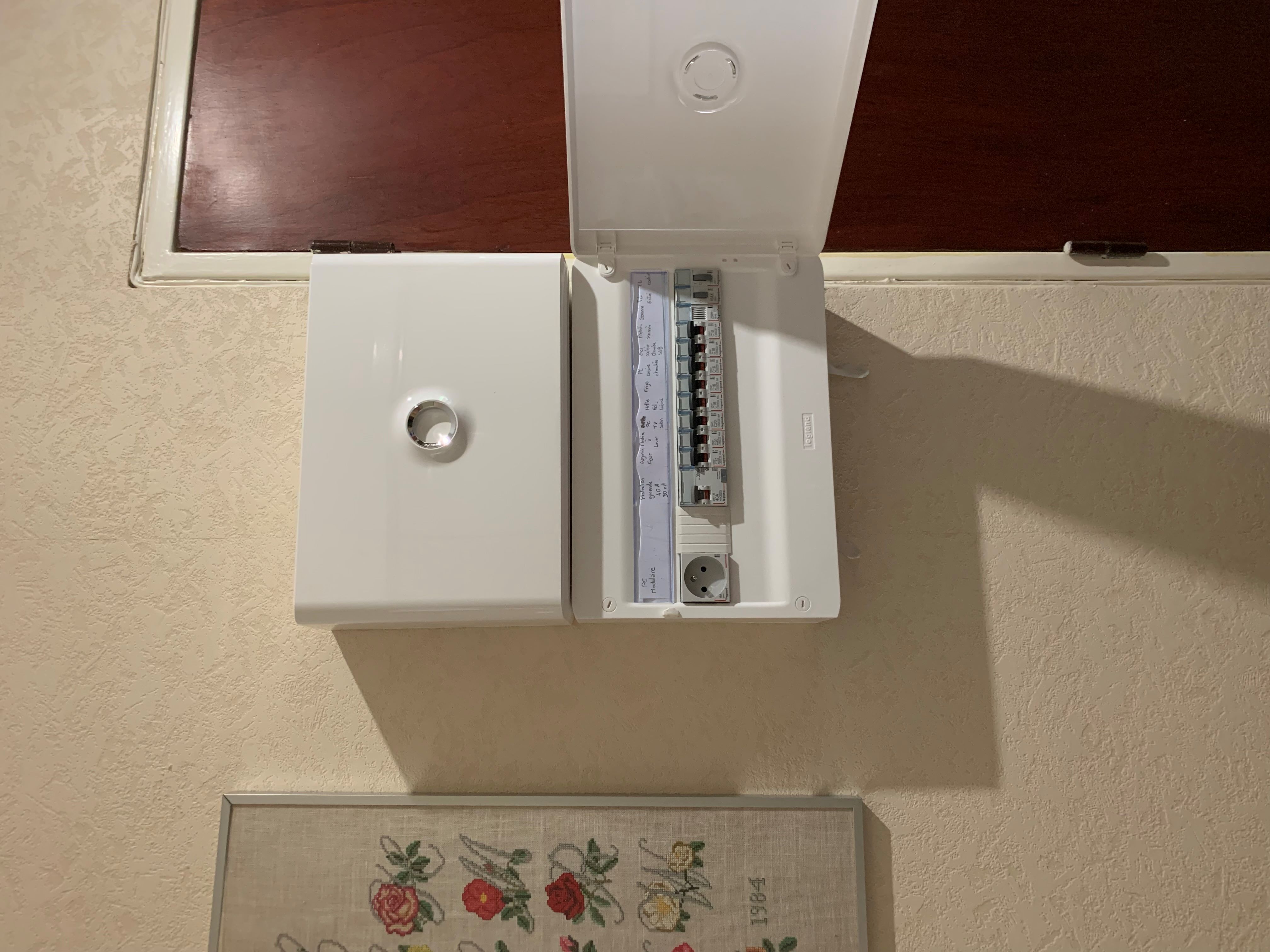 pose d'un tableau électrique